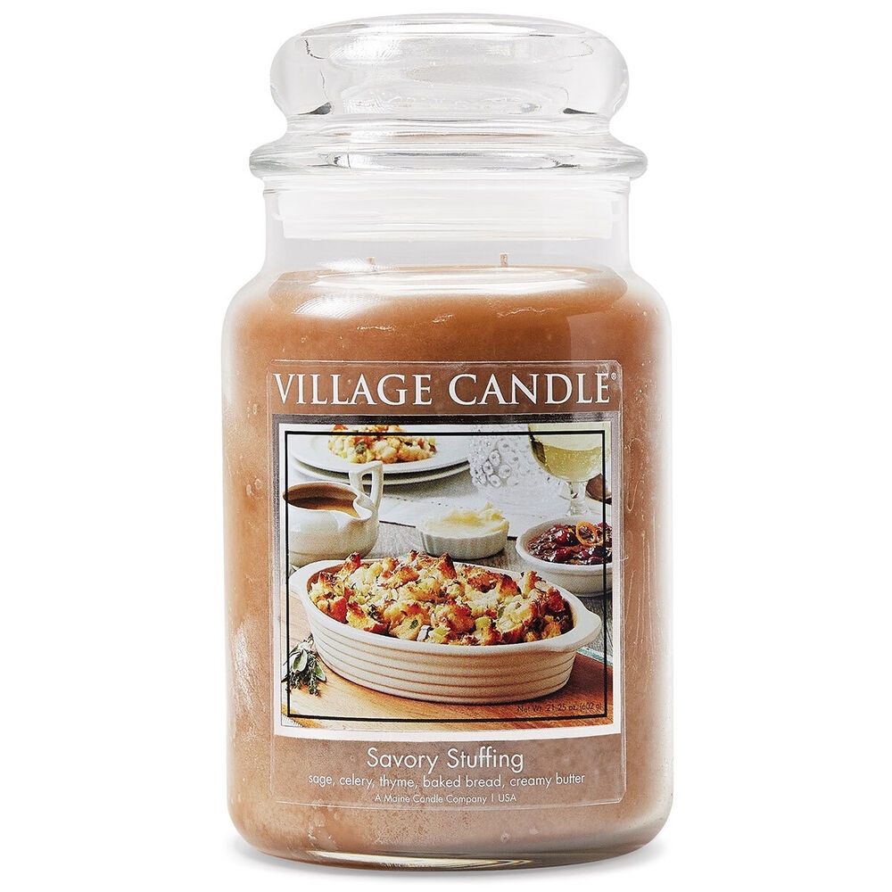 Savory Stuffing 26 oz Glas (2-Docht) Village Candle