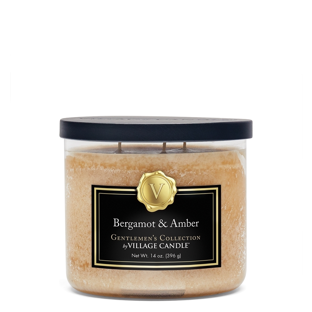 Bergamot & Amber Gentleman`s Collection 396g  Village Candle (3-Docht)