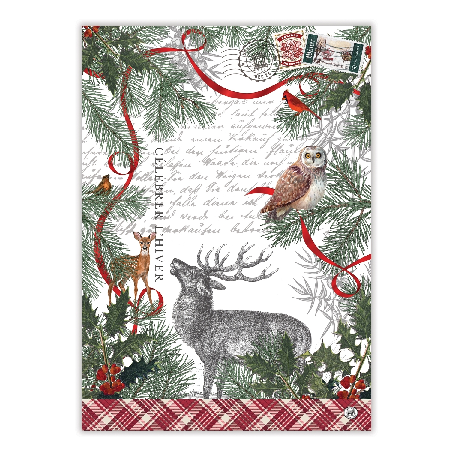 Winter Woodland Küchentuch Michel Design Works