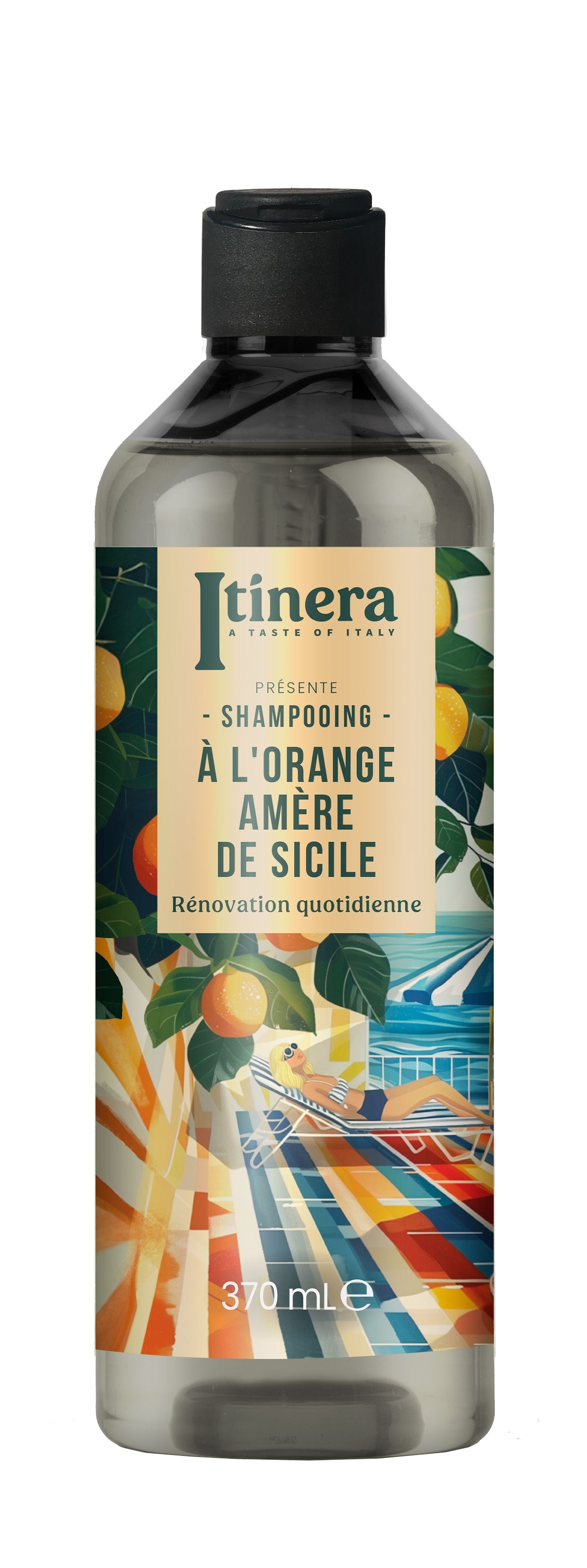 Sicilian Orange Shampoo 370ml - Itinera 95% natürliche Inhaltsstoffe
