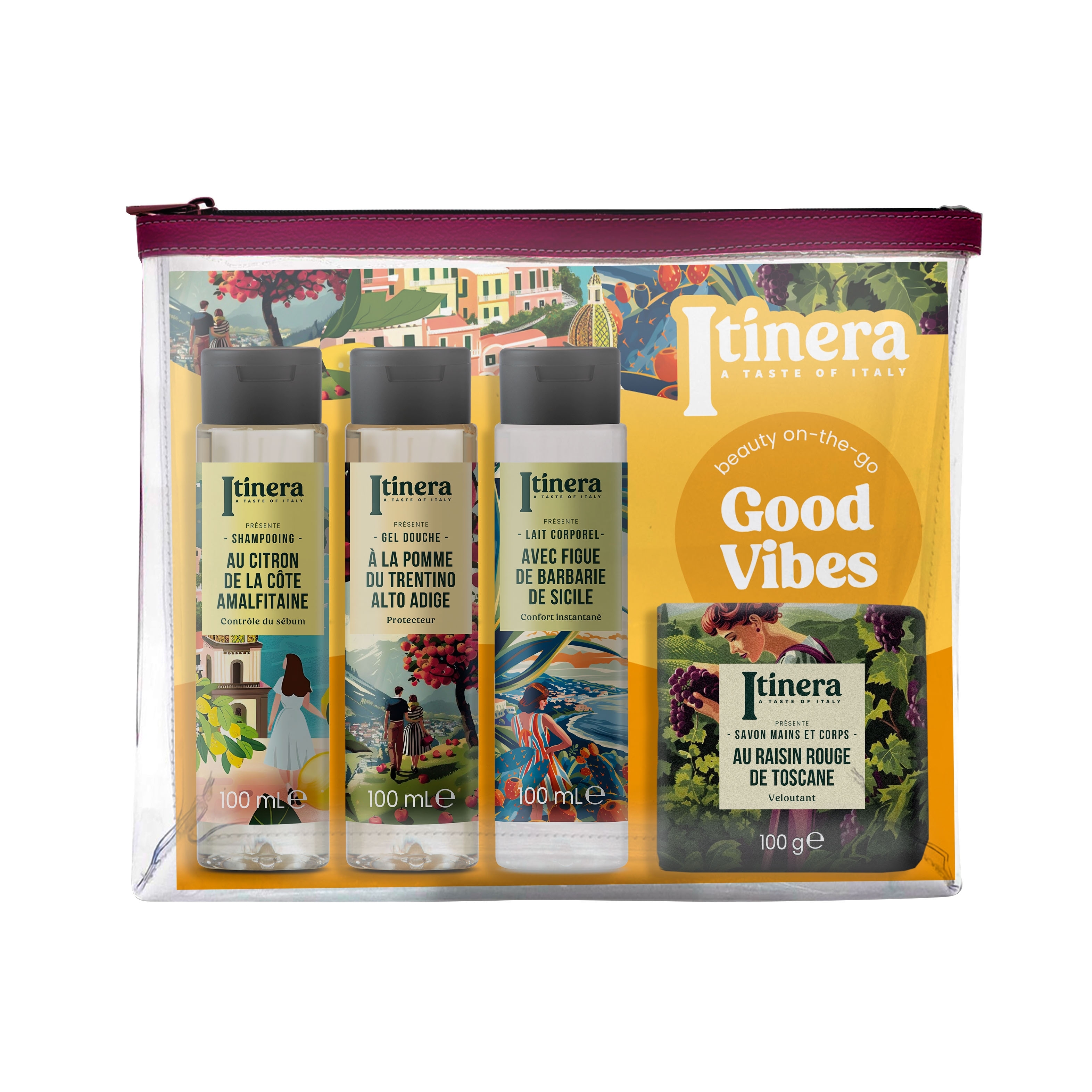 Reiseset Good Vibes  - Itinera 95% natürliche Inhaltsstoffe