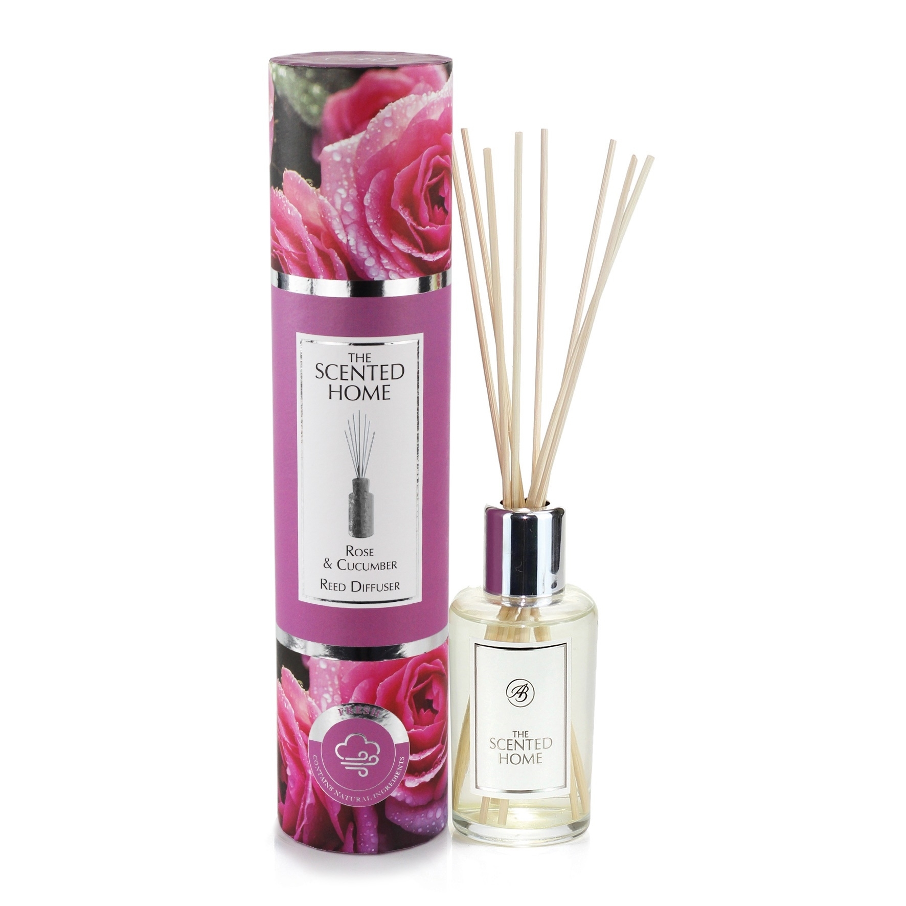 Rose & Cucumber 150ml Reed Diffuser The Scented Home Ashleigh & Burwood