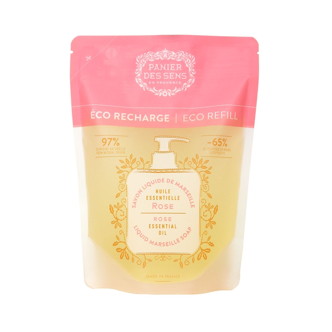 Rose Nachfüllung Flüssigseife Handseife 500 ml Panier des Sens