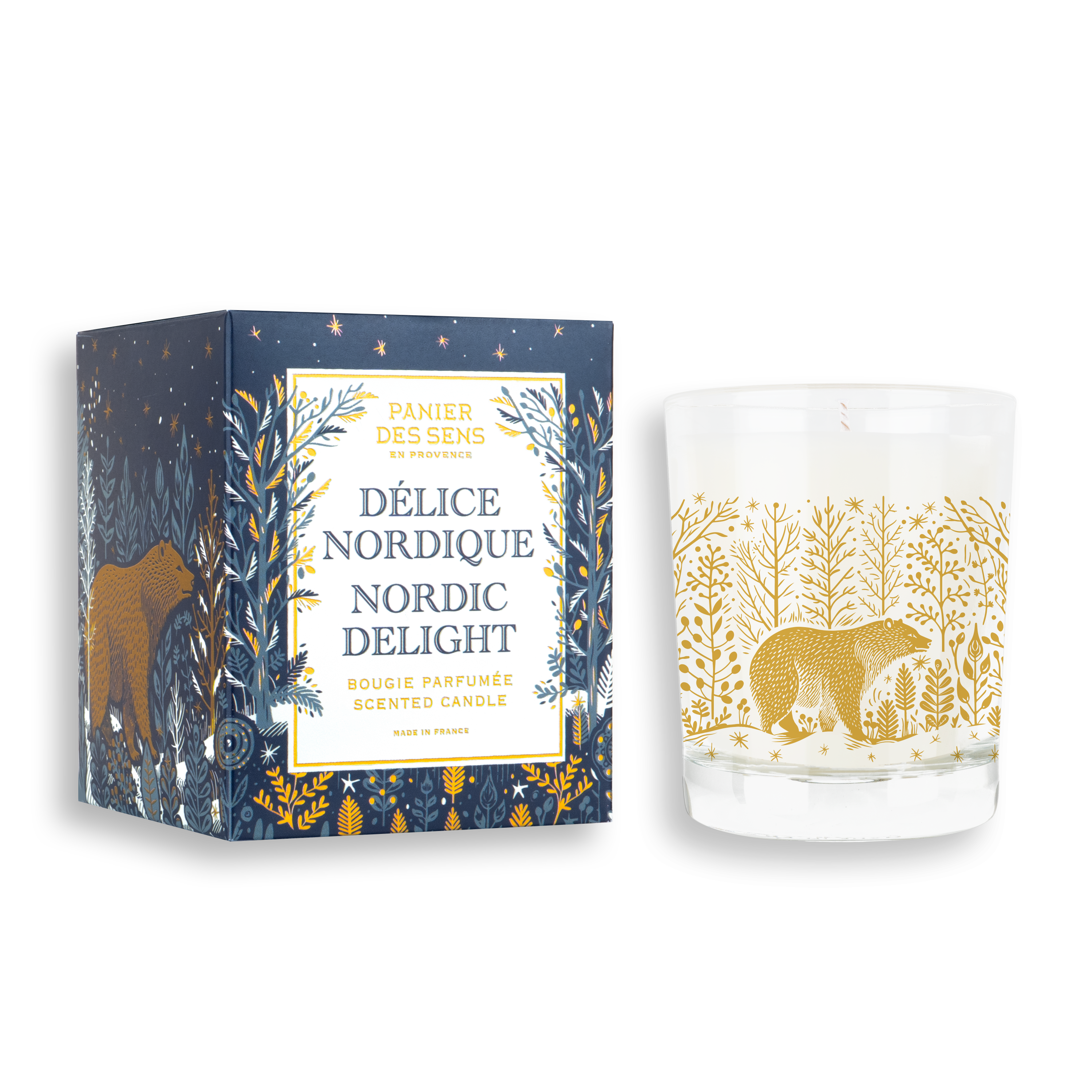Nordic delight Duftkerze180g XMAS 24 Panier des Sens