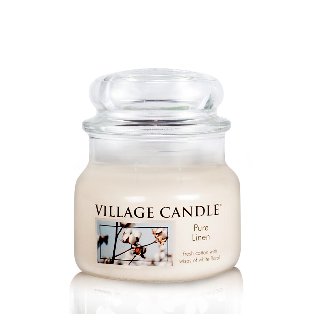 Pure Linen 11 oz Glas (2-Docht) 55 h Brenndauer Village Candle