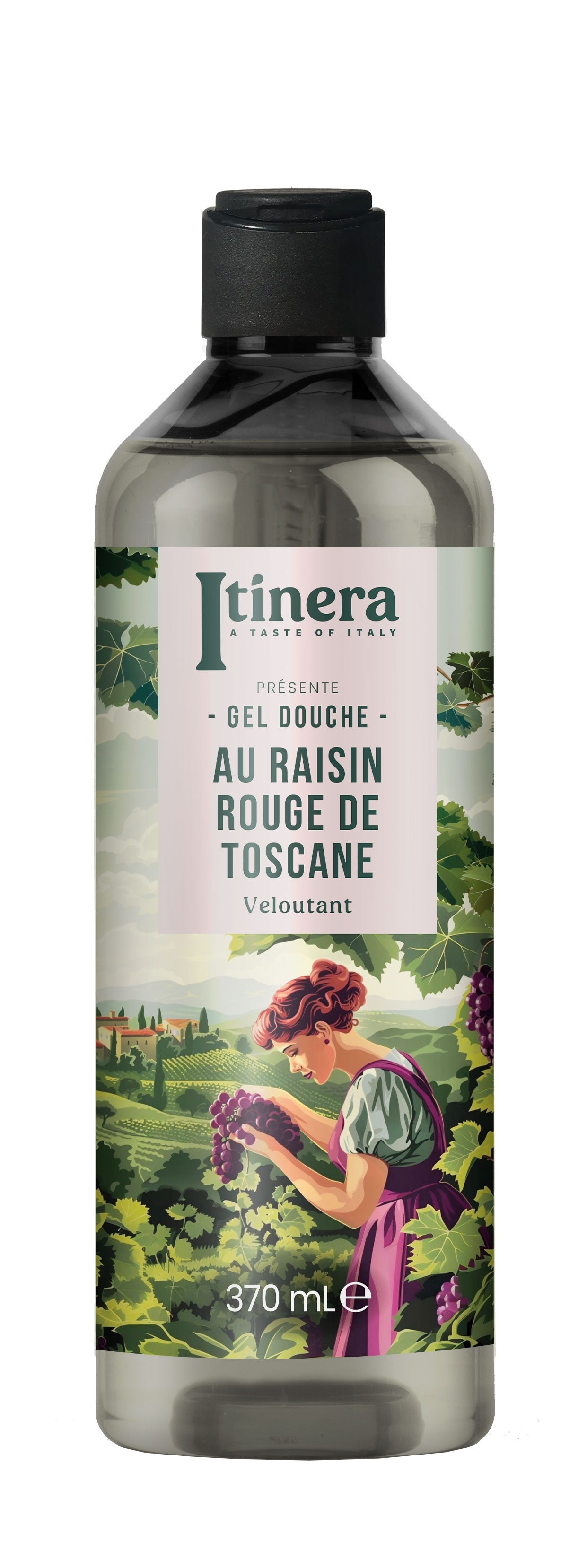 Toskana Trauben Duschgel 370ml - Itinera 95% natürliche Inhaltsstoffe