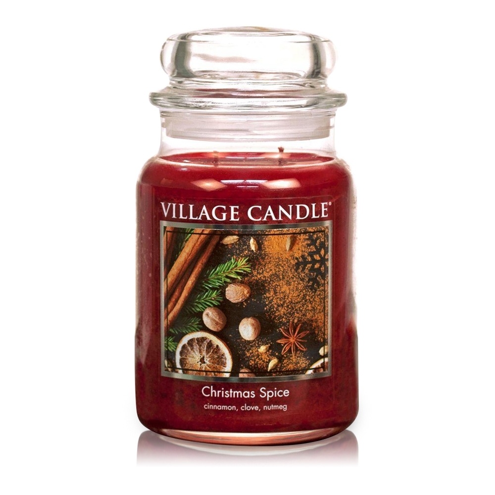 Christmas Spice 26 oz Glas (2-Docht) 170h Brenndauer Village Candle