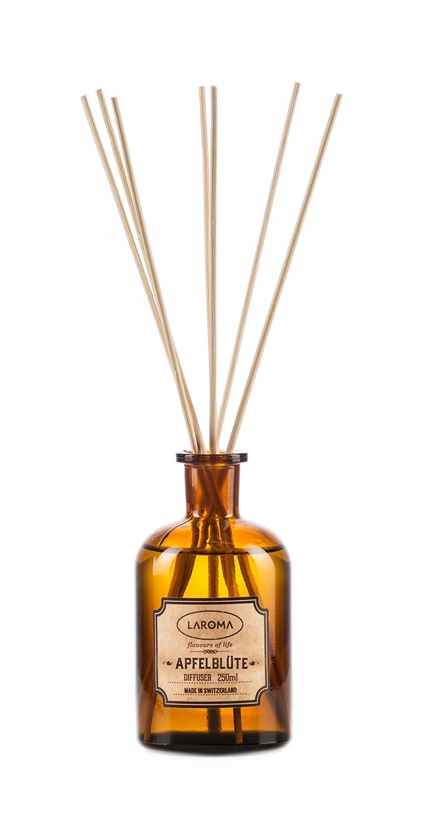 Apfelblüte Apotheker-Flasche Diffuser 250ml Swiss