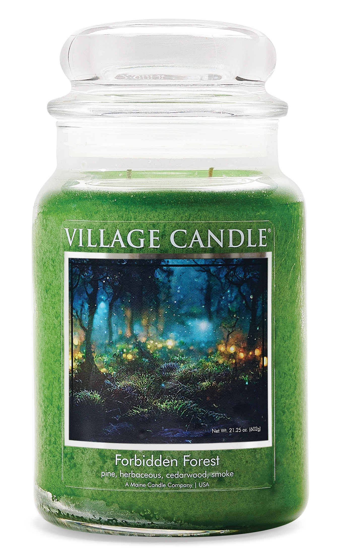 Forbidden Forest 26 oz Glas (2-Docht) 170h Brenndauer Village Candle