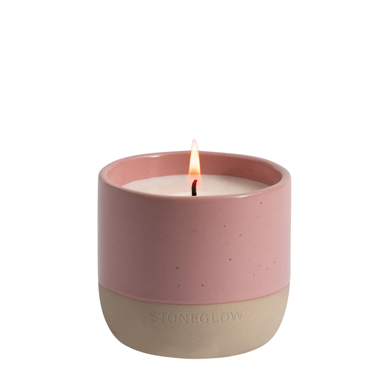Light - Blush Rose & Peony Duftende Sojawachs-Keramik-Kerze Becher