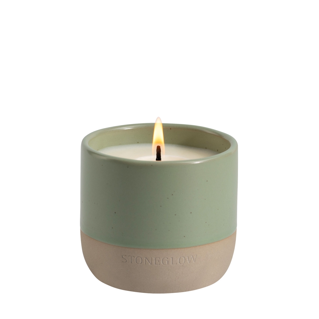 Earth - Green Apple & Lime Elements Duftende Sojawachs-Keramik-Kerze Becher