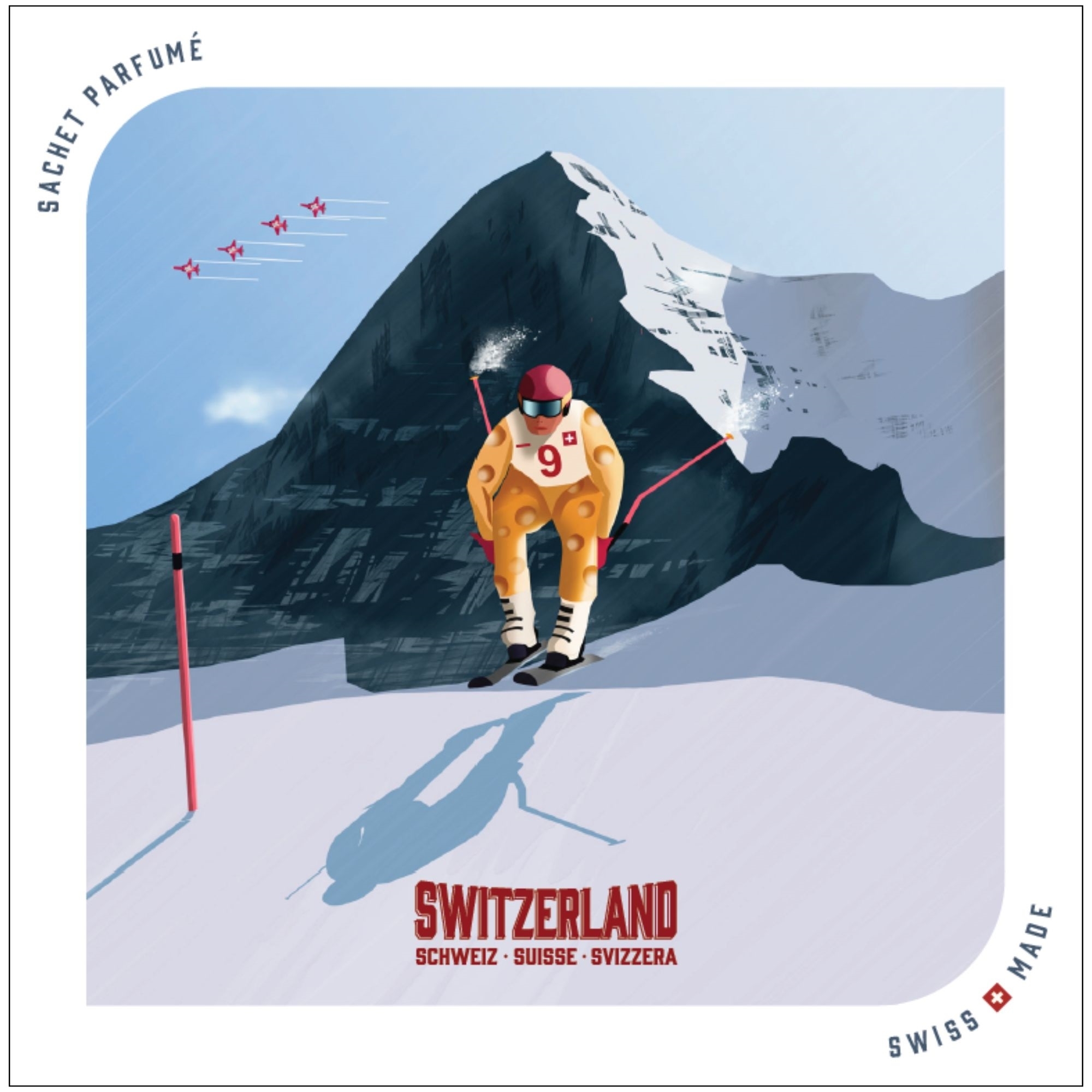 Berner Oberland Duftsachet Collectors Edition Suisse LAROMA SUISSE 12x12cm