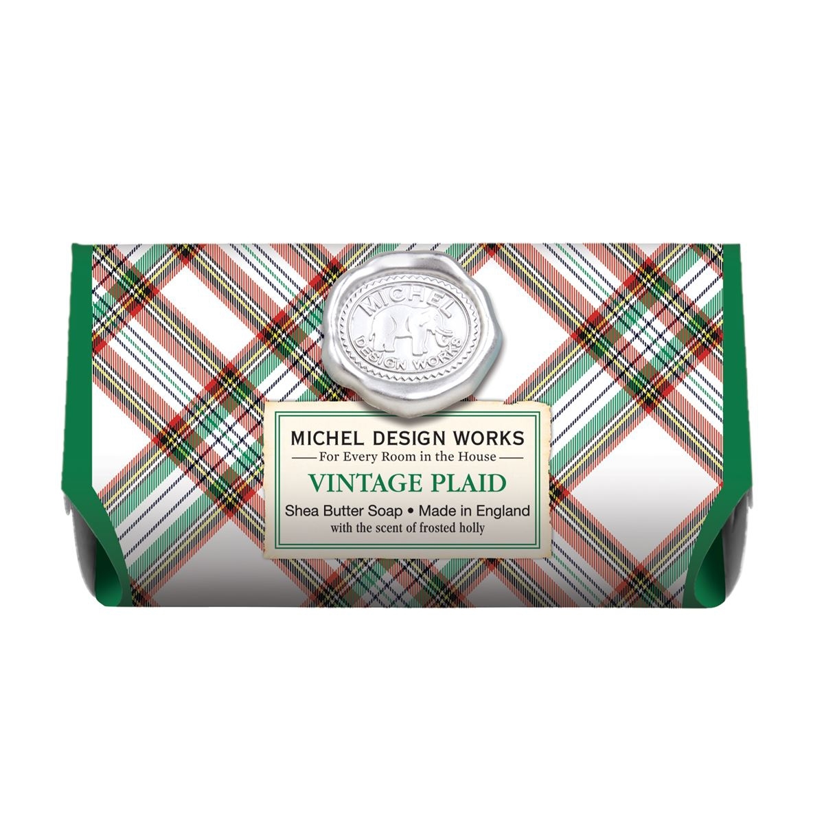 Vintage Plaid Seife verpackt extragross 246g Michel Design Works