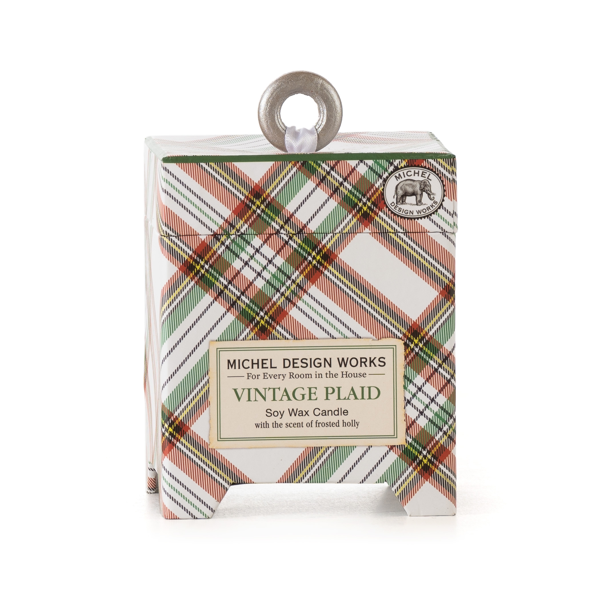 Vintage Plaid Duftkerze Soja edel verpackt Michel Design Works