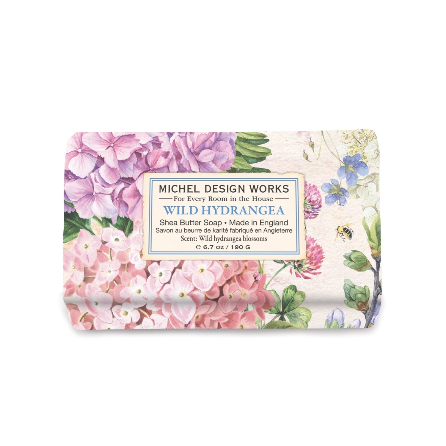 Wild Hydrangea Seife edel verpackt 127g Michel Design Works