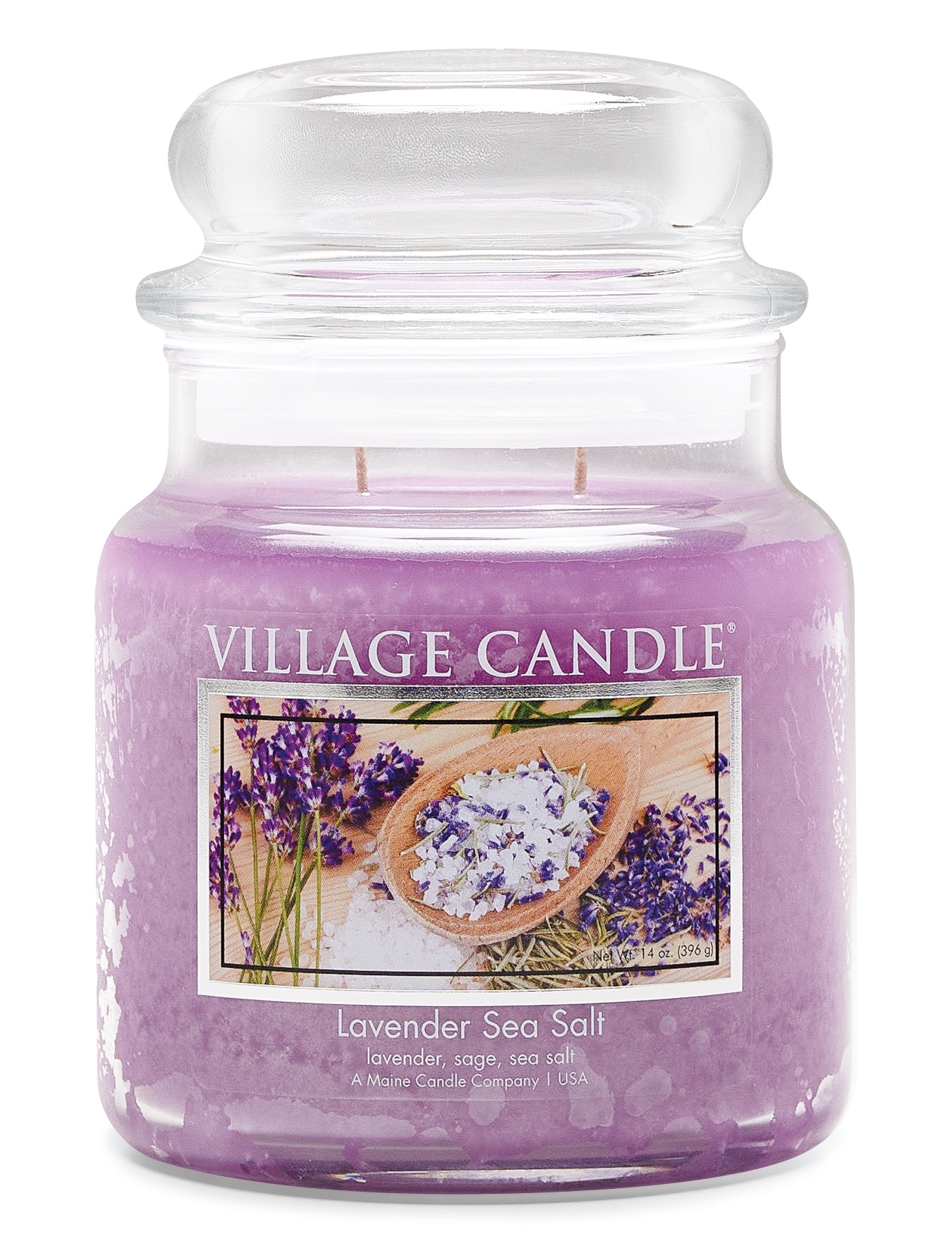 Lavender Sea Salt SPA 16 oz  Village Candle