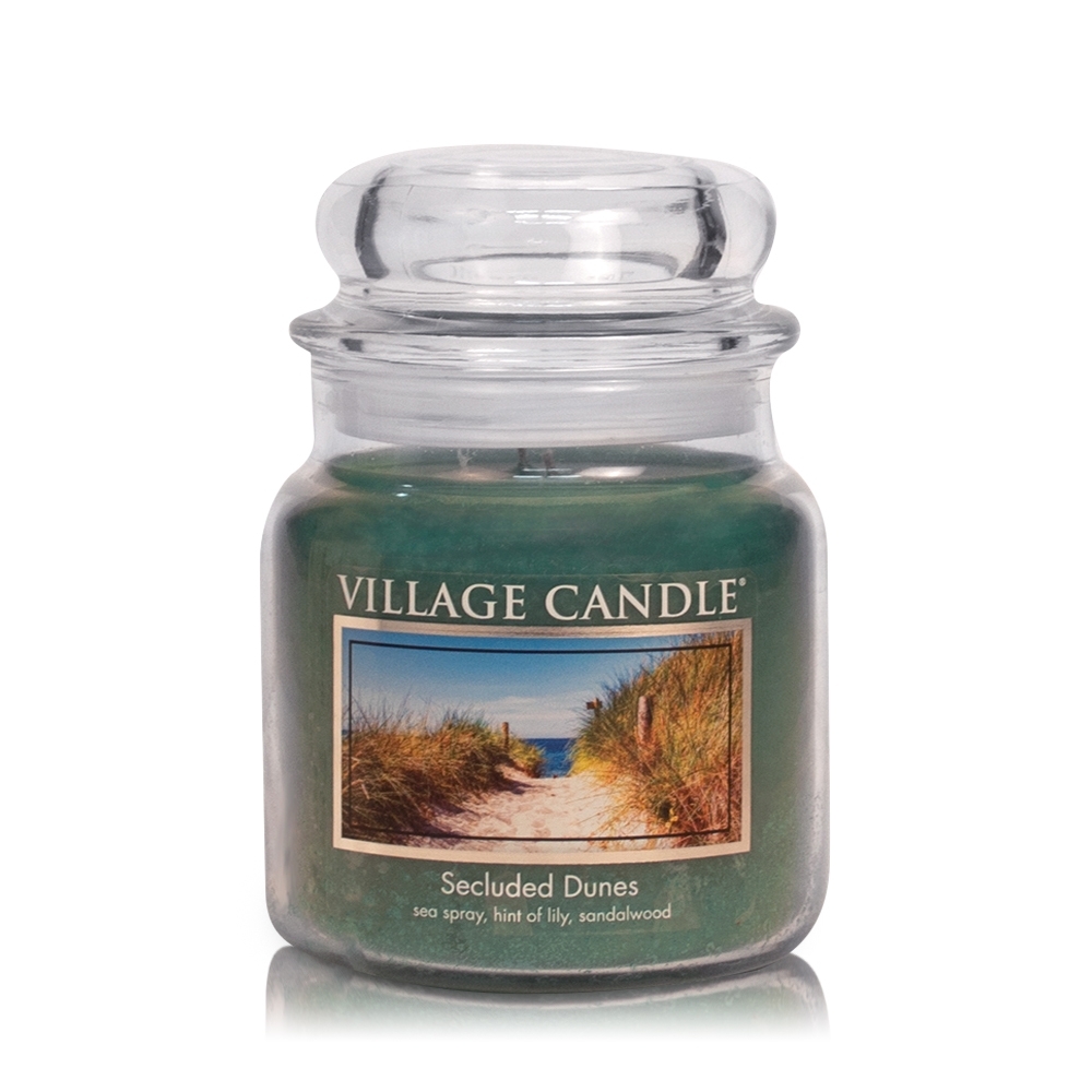 Secluded Dunes 16 oz Glas (2-Docht) 105 h Brenndauer Village Candle