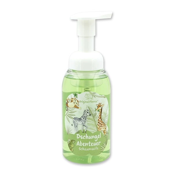 Schaumseife Handseife mit biologischer Schafmilch 300ml im Spender "Dschungel Abenteuer", Zauberland