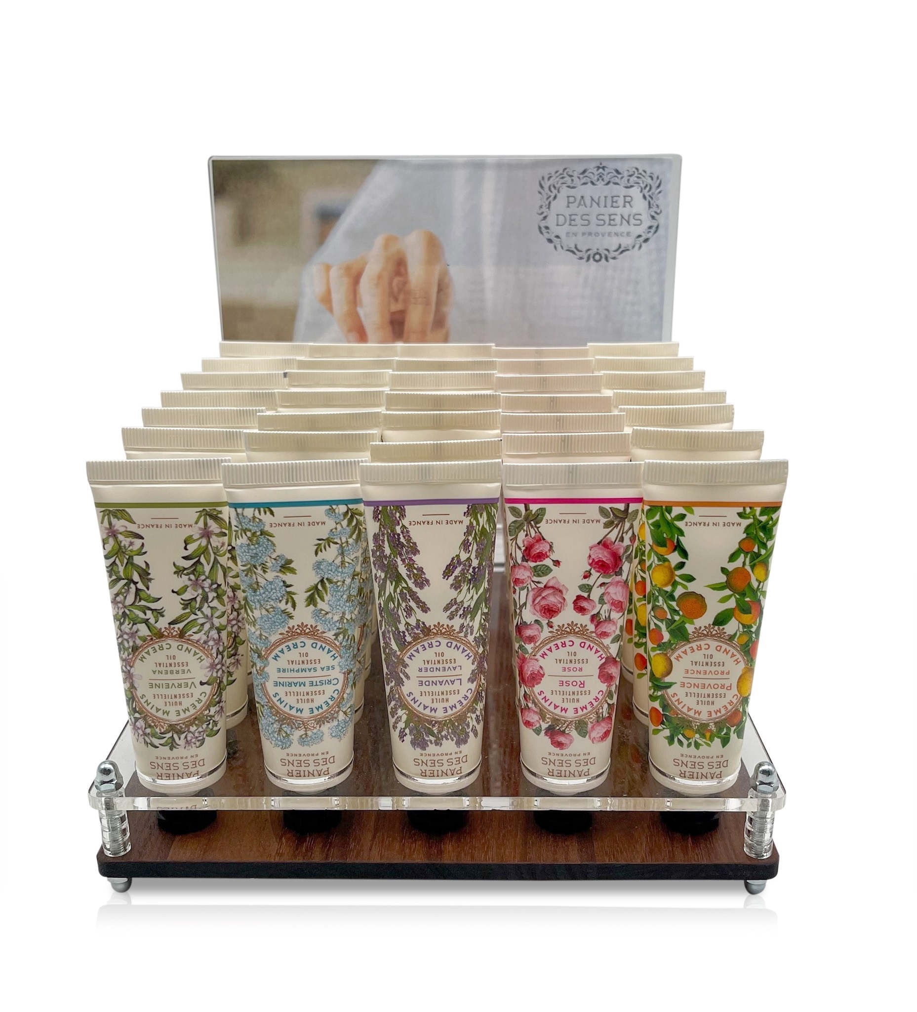 Handcremen Display 30 Stk inkl Tester Panier des Sens