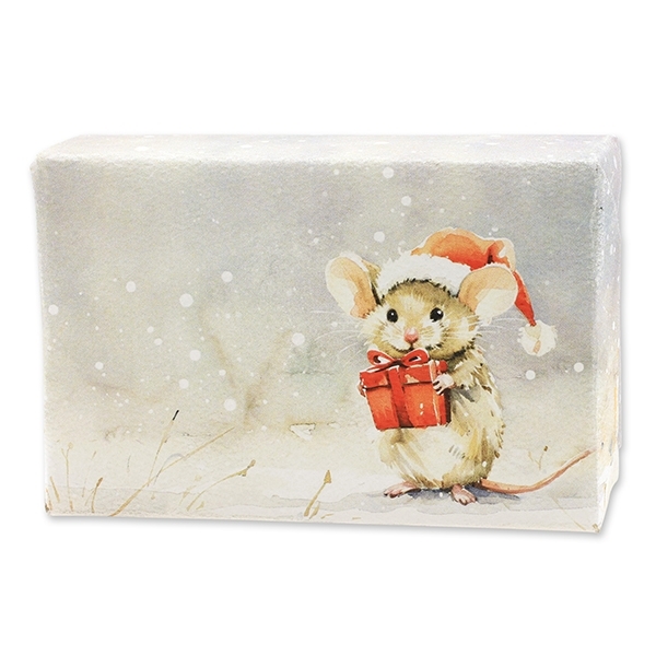 Weihnachtsmaus Schafmilchseife eckig 150g Granatapfel Florex Winterzauber