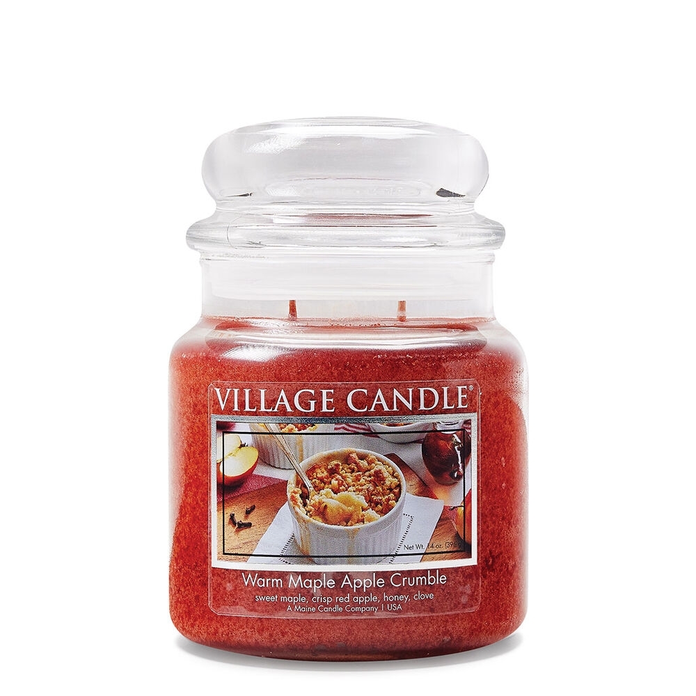 Warm Maple Apple Crumble 16 oz  Village Candle