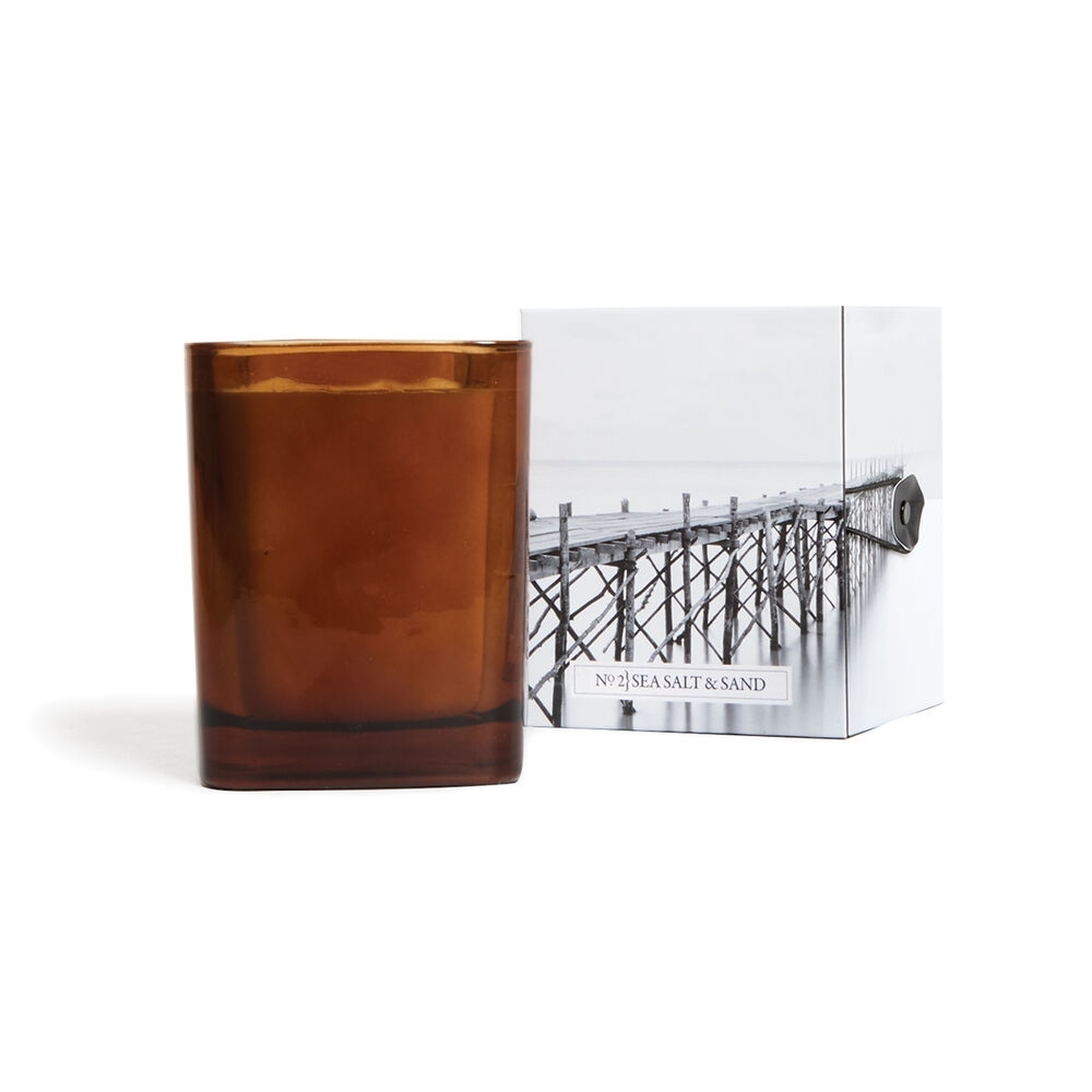 Sea Salt & Sand Quadratische Bernsteinkerze Michel Design Works