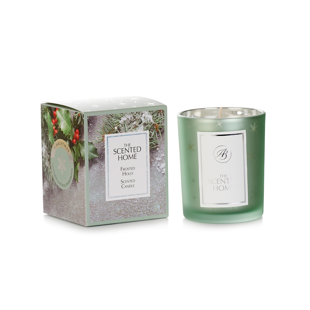 Frosted Holly Duftkerze im Glas 170g The Scented H