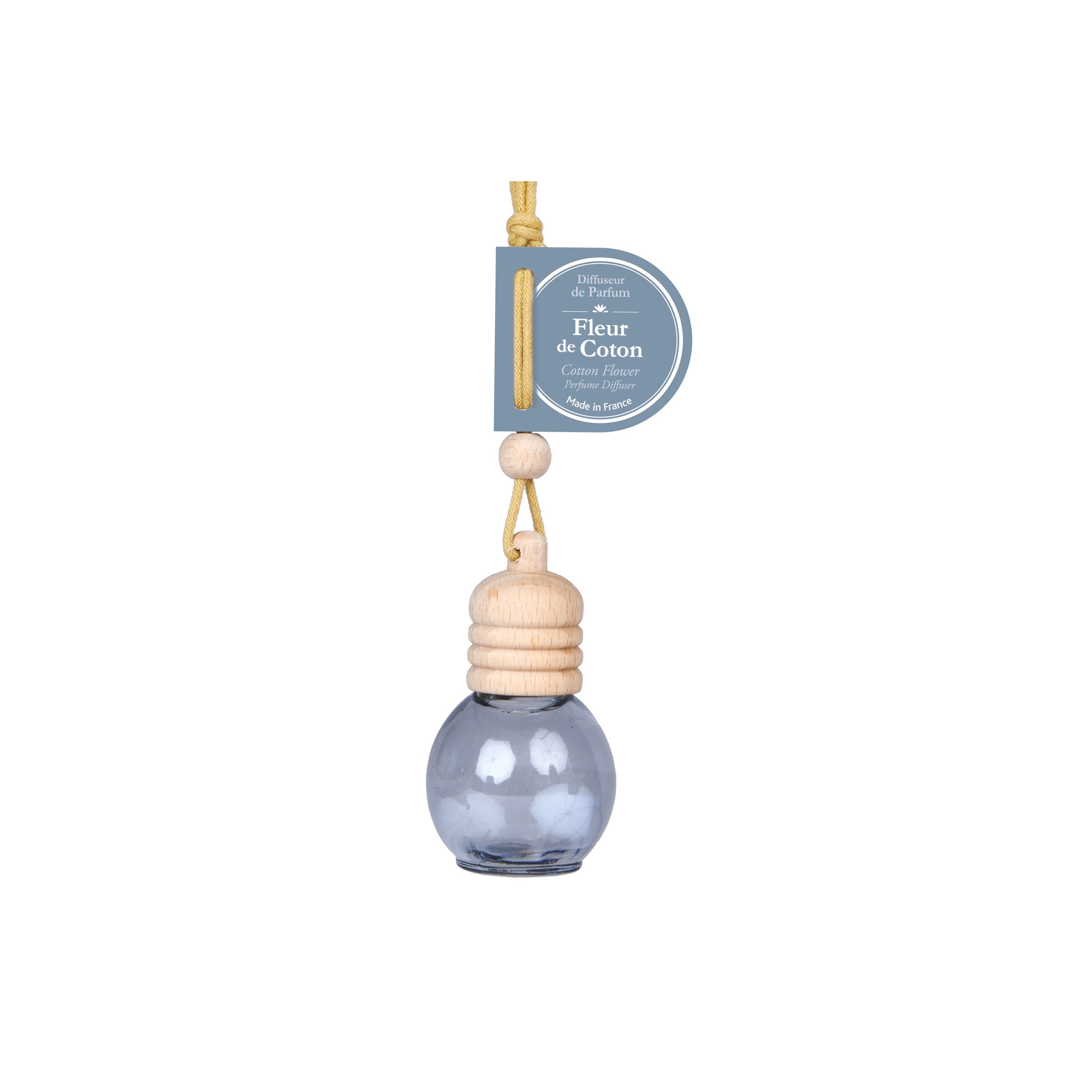 Cotton Baumwollblüte Autoduft Fahrzeug-Duftspender zum Aufhängen Fleur de Coton10ml Esprit Provence
