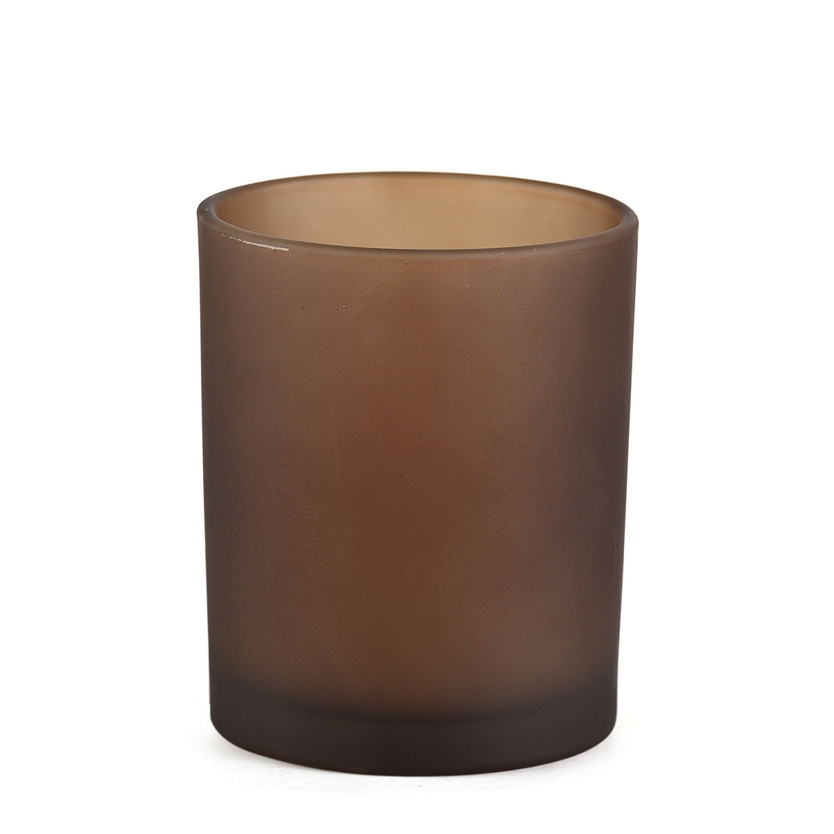 Votivglas frostig frost braungold H 65 mm Ø 50 mm