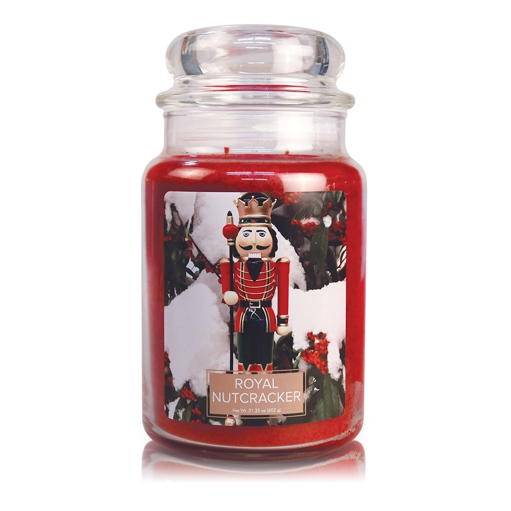 Royal Nutcracker 26 oz Glas (2-Docht) 170h Brenndauer Village Candle