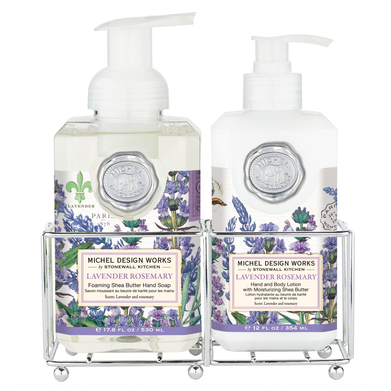 Lavender Rosemary Hautpflege Duo im Caddy Michel Design Works