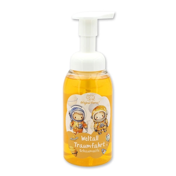Schaumseife Handseife mit biologischer Schafmilch 300ml im Spender "Weltall Traumfahrt", Fruchttraum