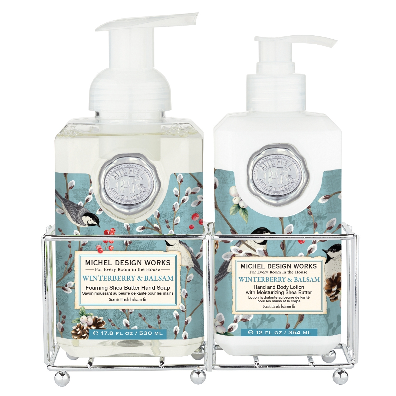 Winterberry & Balsam Hautpflege Duo im Caddy Michel Design Works