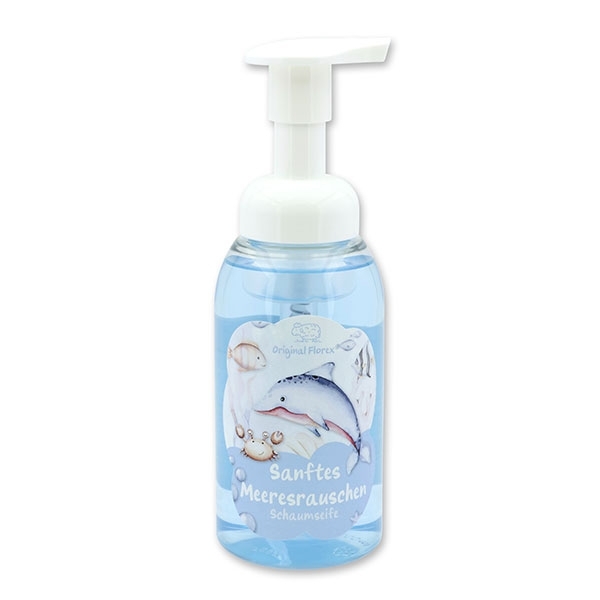 Schaumseife Handseife mit biologischer Schafmilch 300ml im Spender "Sanftes Meeresrauschen", Wolkenb