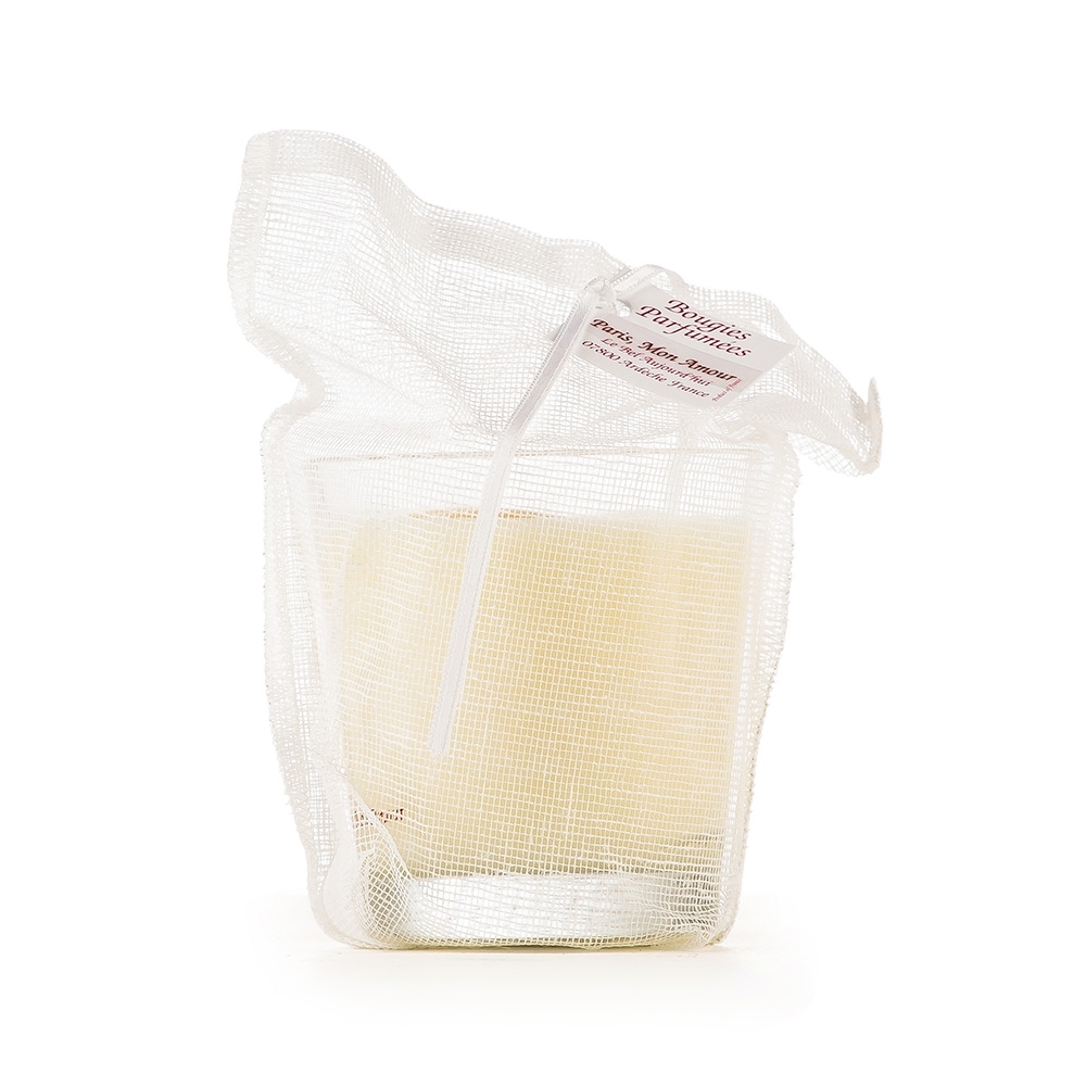 Duftkerze 150 g Paris mon amour Tarlatane weiss