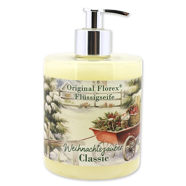 Geschenkewagen Flüssigseife Schafmilch 500ml im Spender Winterzauber Classic