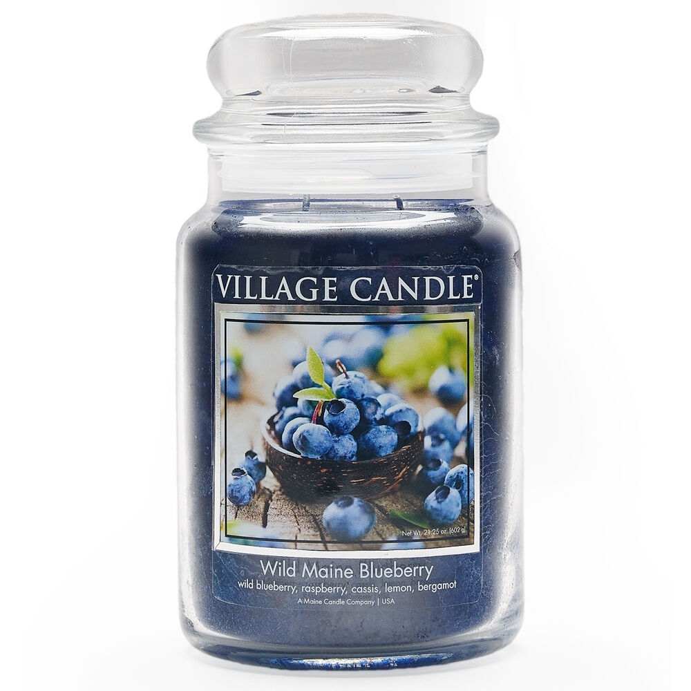 Wild Maine Blueberry 26 oz Glas (2-Docht) 170h Brenndauer Village Candle