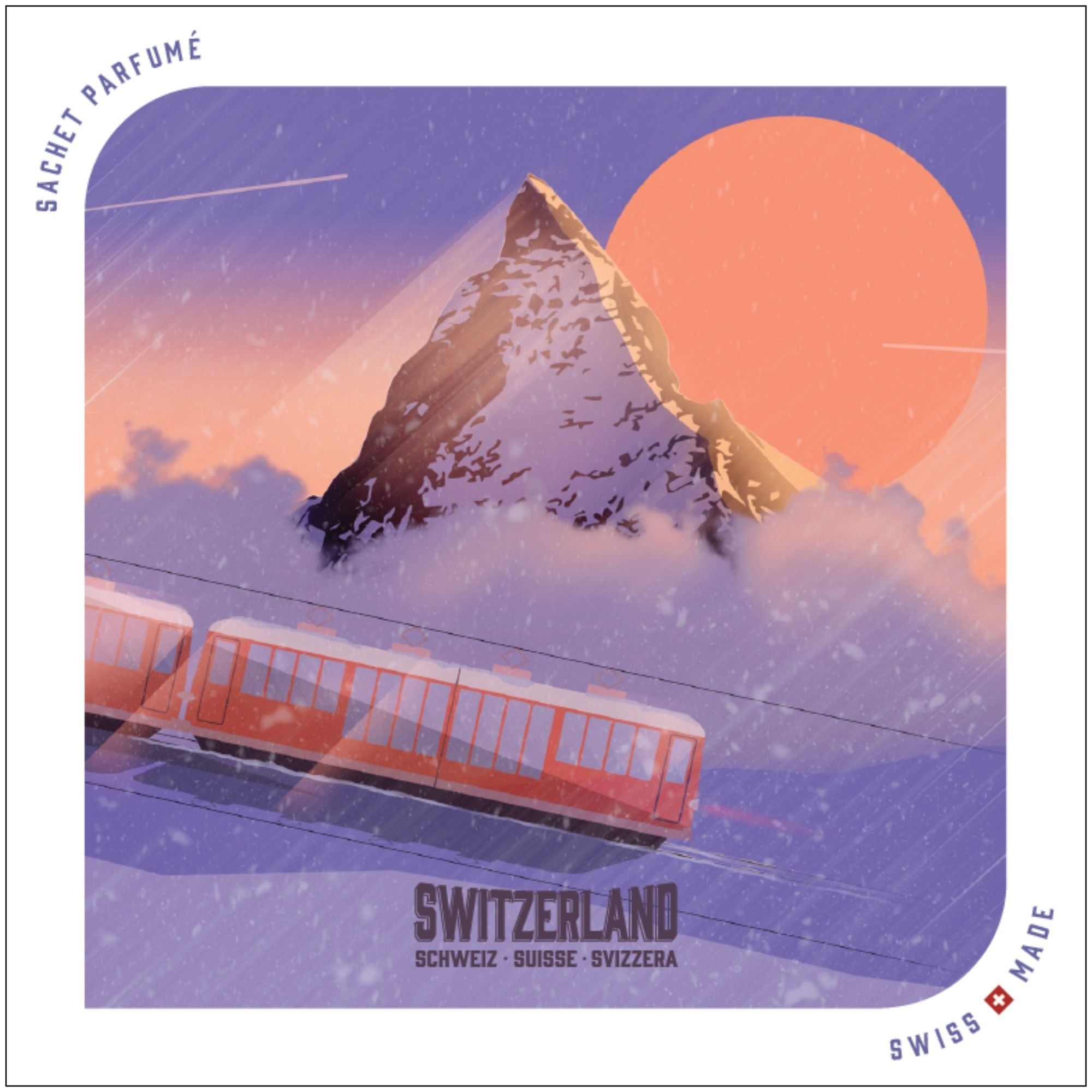 Matterhorn Duftsachet Collectors Edition Suisse LAROMA SUISSE 12x12cm