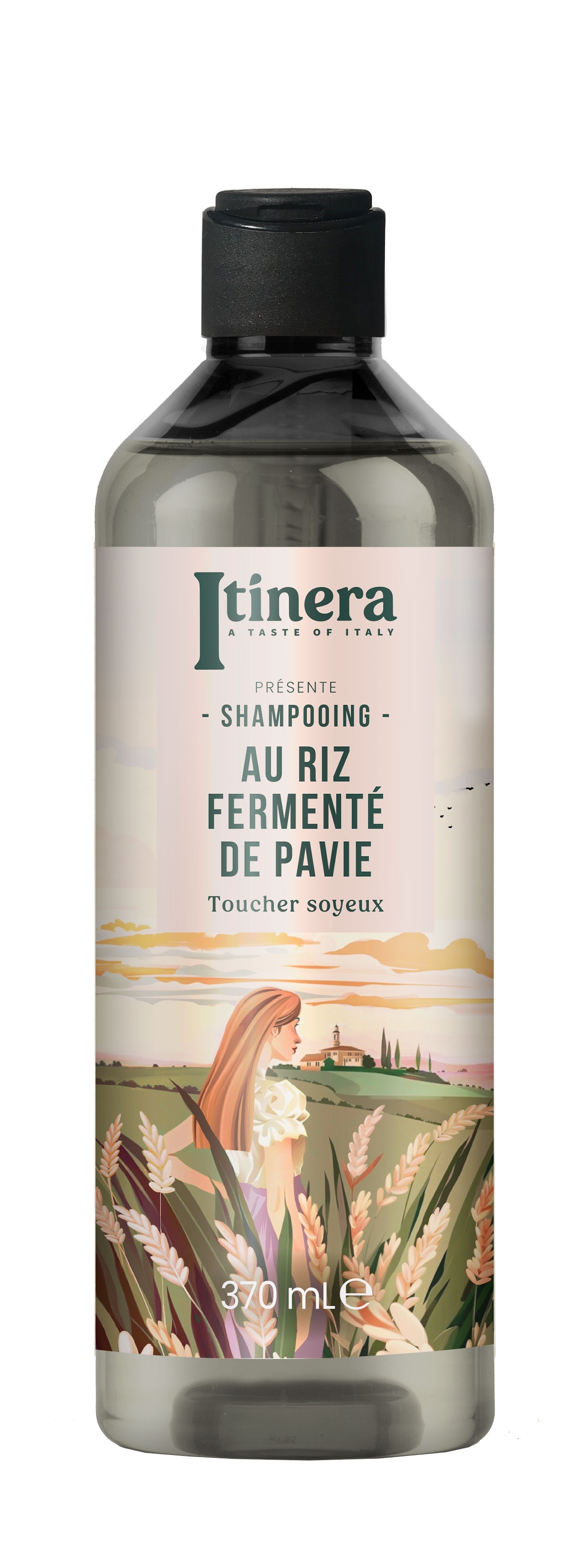 Reis aus Pavia Shampoo 370ml - Itinera 95% natürliche Inhaltsstoffe