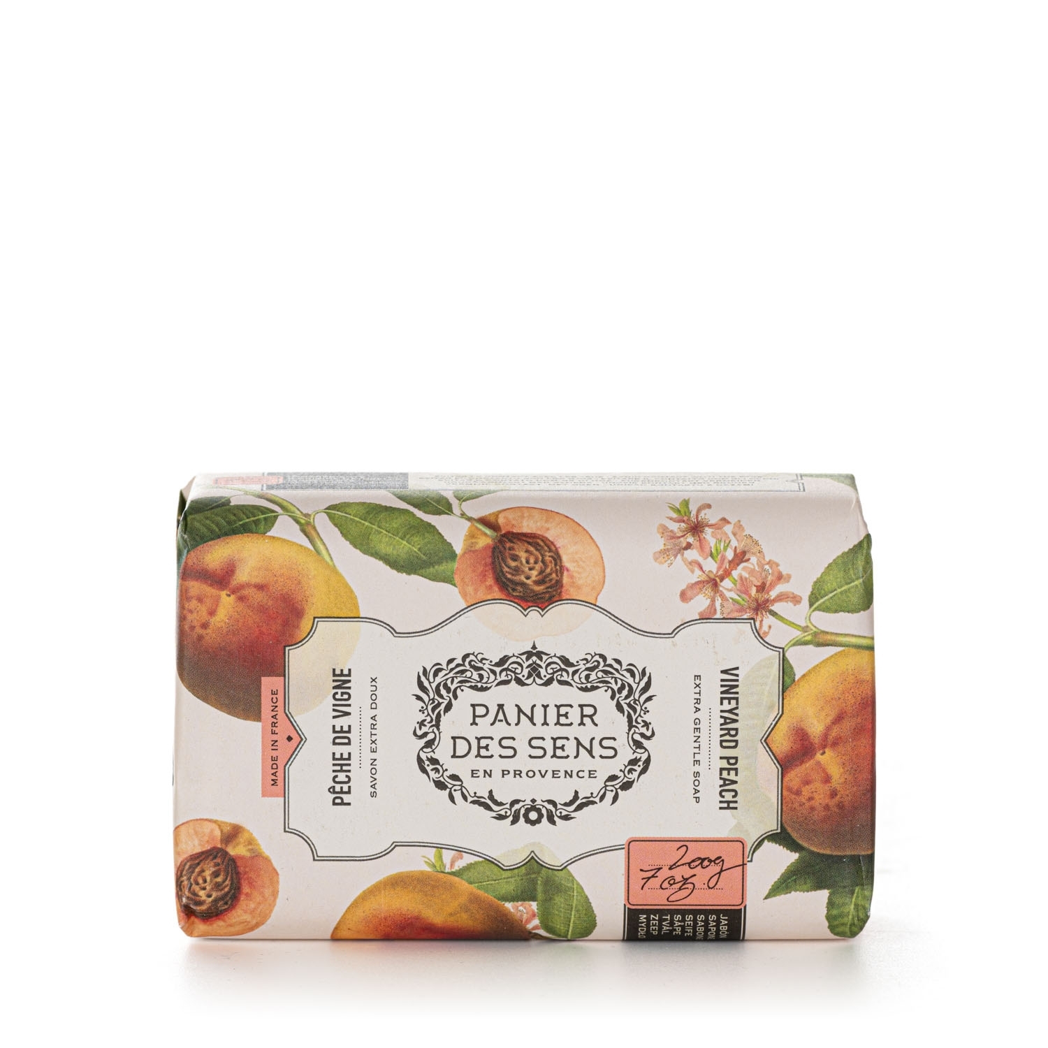 Pfirsich 200 g Extramilde Seife Shea-Butter Panier des Sens