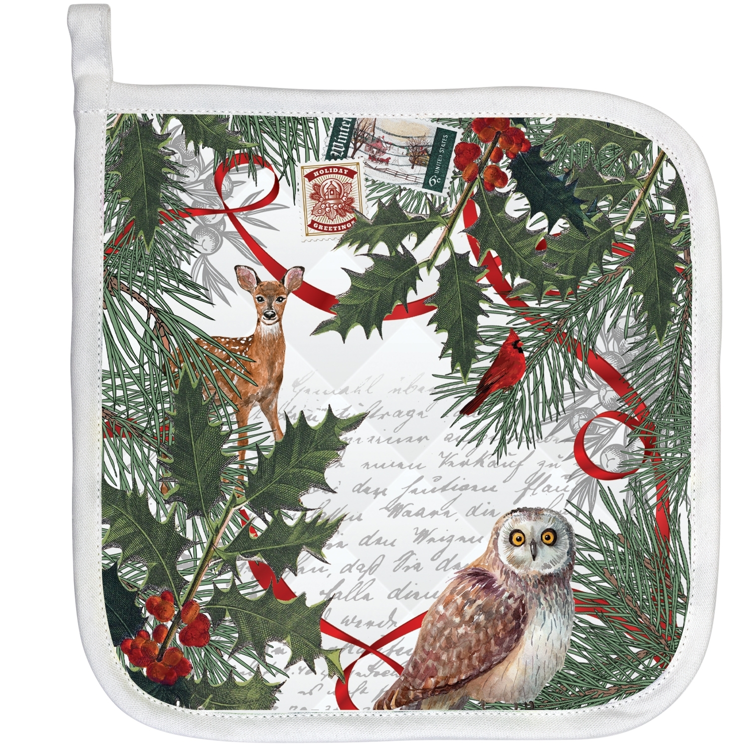 Winter Woodland Topflappen Michel Design Works