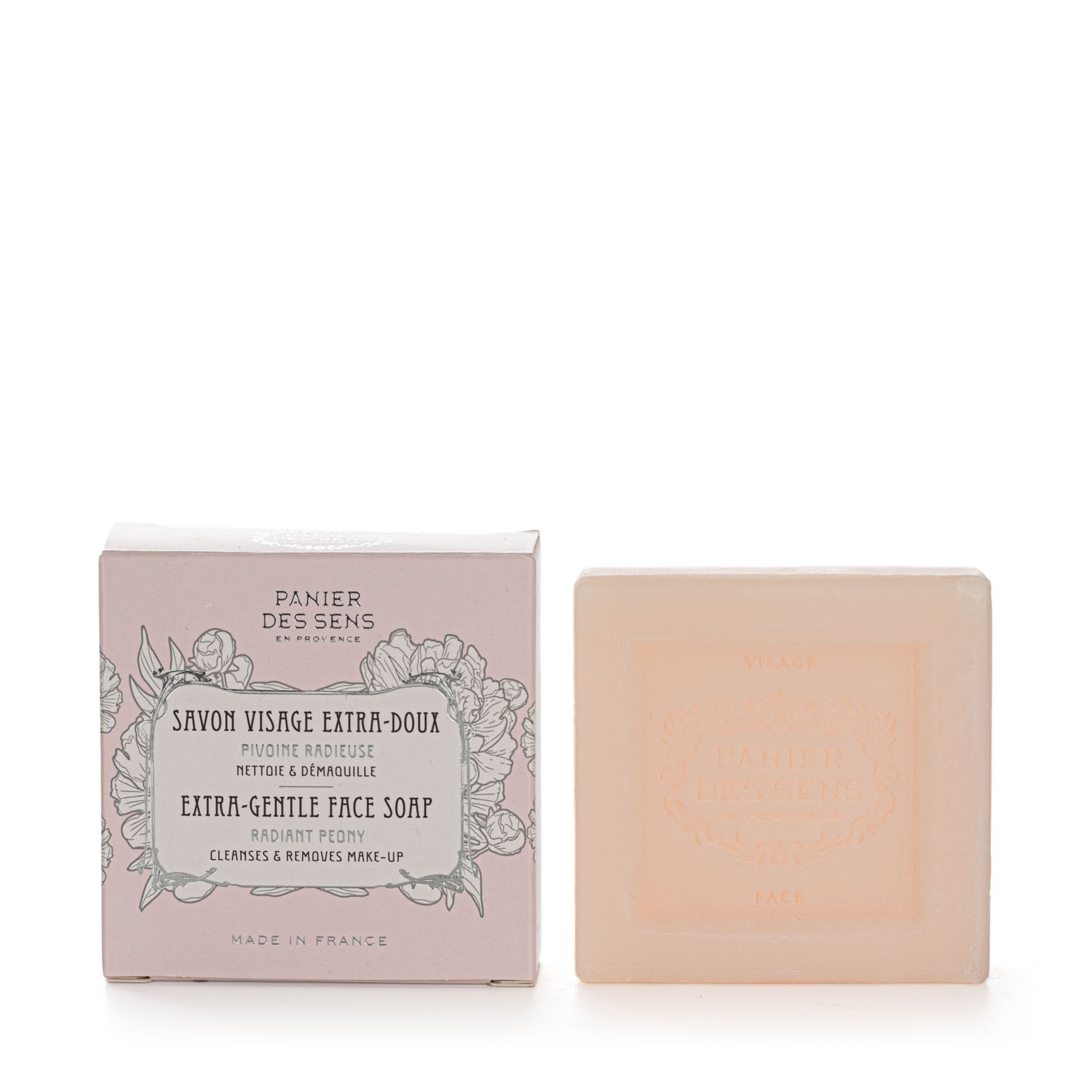 Gesichtsseife extra mild 100g Panier des Sens Strahlende Pfingstrose