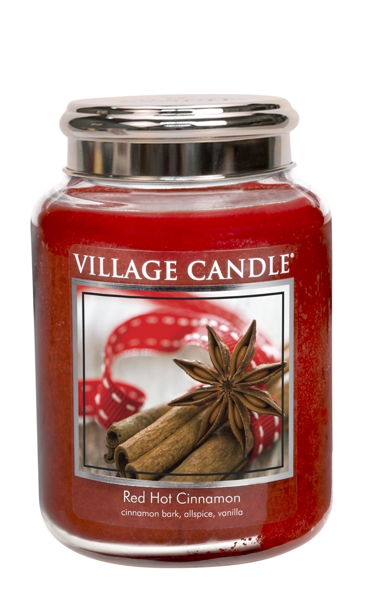 Red Hot Cinnamon 26 oz Glas (2-Docht) 170h Brenndauer Village Candle