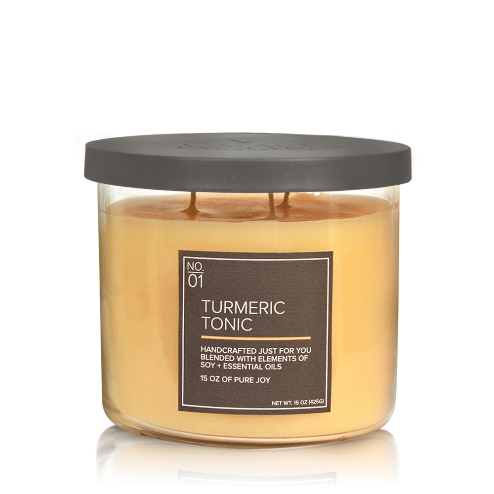 Turmeric Tonic 17 OZ Glas Soja Kerze VC (3-Docht)