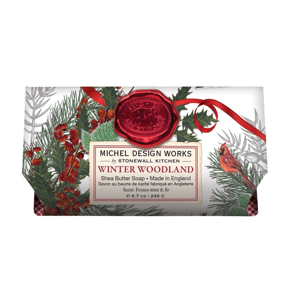 Winter Woodland Seife verpackt extragross 246g Michel Design Works