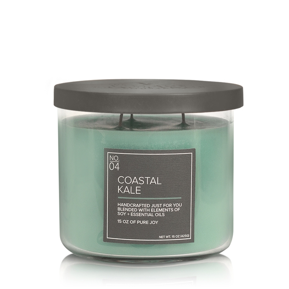 Coastal Kale 17 OZ Glas Soja Kerze VC (3-Docht)