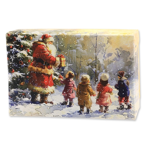 Weihnachtsgeschenke Schafmilchseife eckig 150g Weihnachtsmann Florex Winterzauber