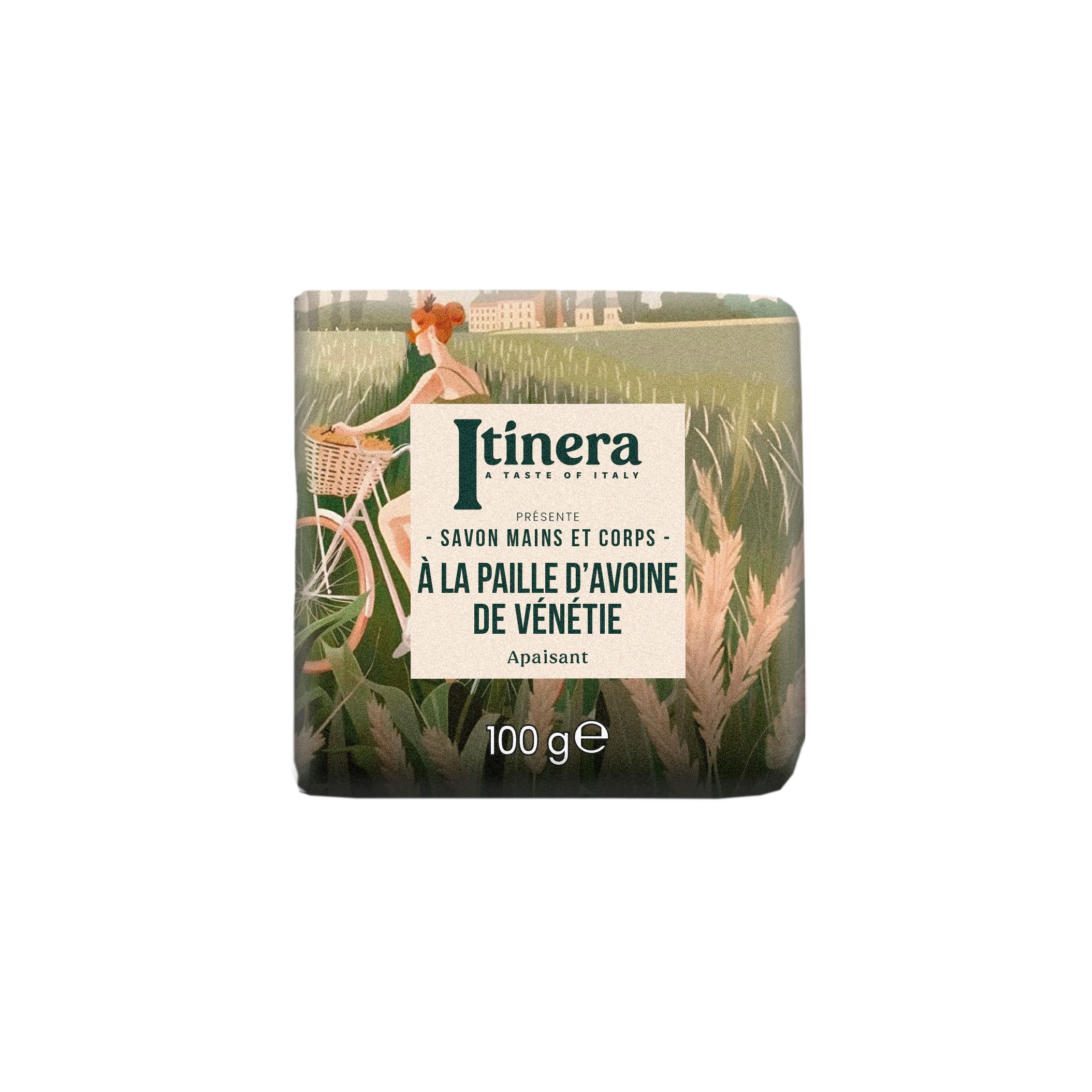 Venedig Oat Straw feste Seife für Hände und Körper 100g - Itinera 97% natürliche Inhaltsstoffe