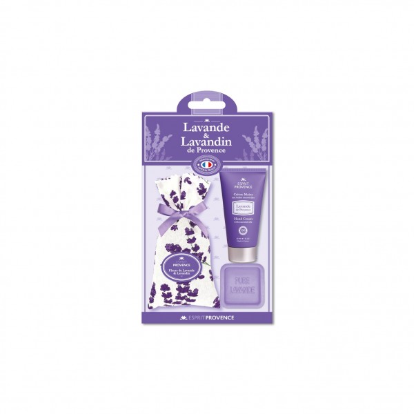 Lavendel-Set 3-teilig Handcreme30ml , Säckchen, Seife 25g Esprit Provence