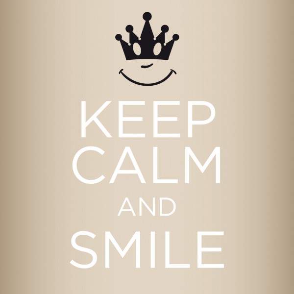 Keep calm and smile Duftsachet Suisse120x120